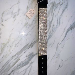 Dog bling velvet collar